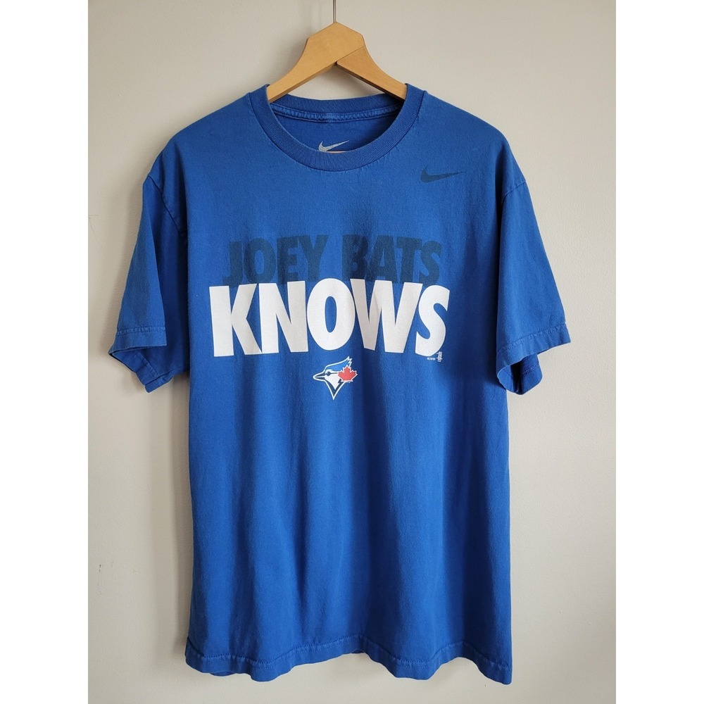 Nike MLB 2012 Toronto Blue Jays Baseball Joey Bats Knows T-Shirt Bautista Size L